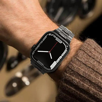 Stainless Steel Butterfly Buckle Band Apple Watch 38-49mm | Syndmart