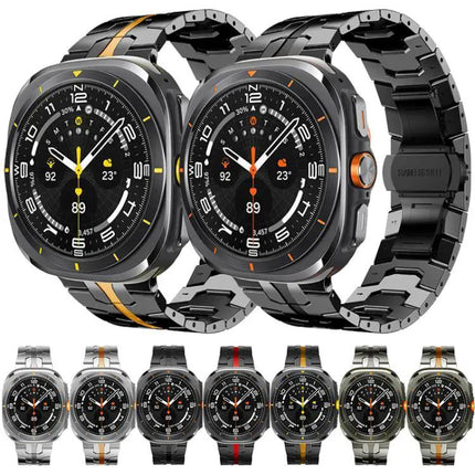 Butterfly Clasp Stainless Steel Band For Galaxy Watch
