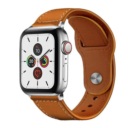 XDfind Genuine Leather Watch Band Rivet Buckle 42-49mm