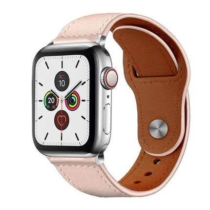 XDfind Genuine Leather Watch Band Rivet Buckle 42-49mm