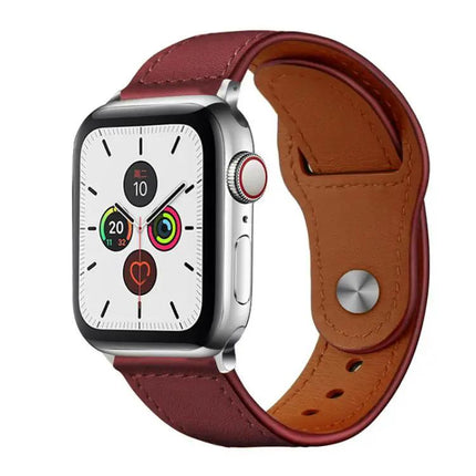 Genuine Leather Rivet Buckle Apple Watch Band 38/40/41mm