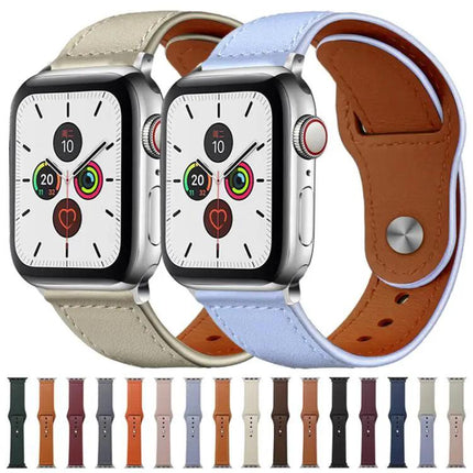 Genuine Leather Rivet Buckle Apple Watch Band 38/40/41mm