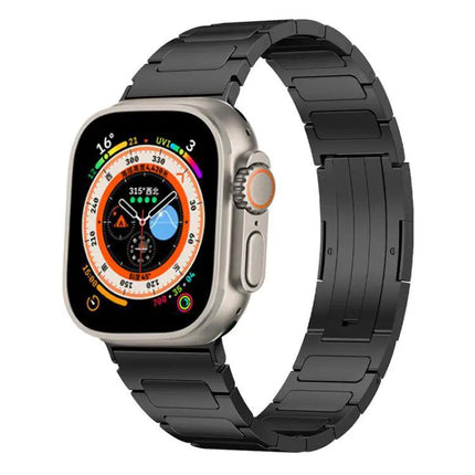 Stainless Steel I-Shaped Buckle Band For Apple Watch 42-49mm | Syndmart