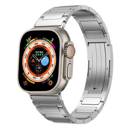 Stainless Steel I-Shaped Buckle Band For Apple Watch 42-49mm | Syndmart