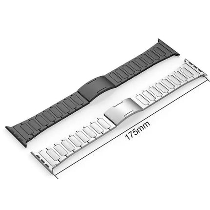 Stainless Steel I-Shaped Buckle Band For Apple Watch 42-49mm | Syndmart