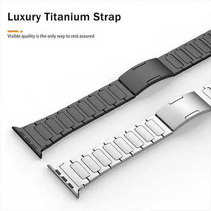 Stainless Steel I-Shaped Buckle Band For Apple Watch 42-49mm | Syndmart