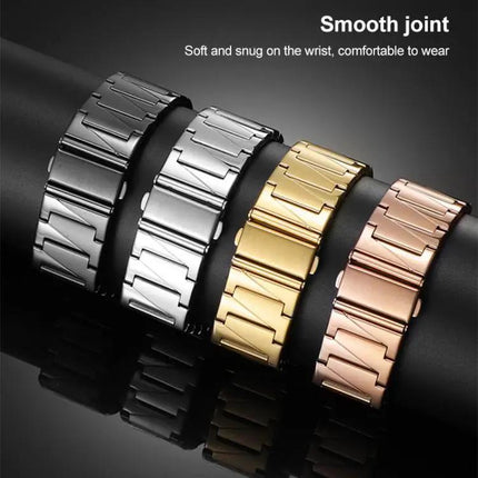 XDfind Stepped Stainless Steel Watch Band 22mm Silver