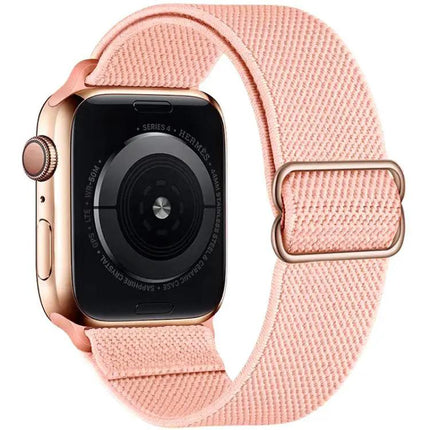 Adjustable Nylon Elastic Apple Watch Band Buckle 41/45mm | Syndmart