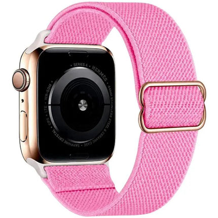 Adjustable Nylon Elastic Apple Watch Band Buckle 41/45mm | Syndmart