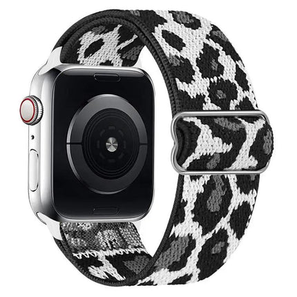 Adjustable Nylon Elastic Apple Watch Band Buckle 41/45mm