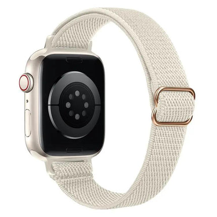 Nylon Elastic Ladder Buckle Band For Apple Watch 38/40/41/42 | Syndmart