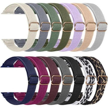 xDfind Nylon Elastic Loop Watch Band For Apple Watch 38-49mm | Syndmart