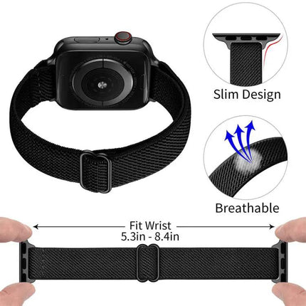 xDfind Nylon Elastic Loop Watch Band For Apple Watch 38-49mm | Syndmart