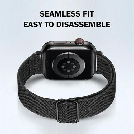 Nylon Elastic Ladder Buckle Band For Apple Watch 38/40/41/42 | Syndmart