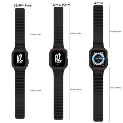 XDfind Magnetic Silicone Apple Watch Band Cover Fits 42-49mm | Syndmart