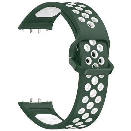 Silicone Breathable Two-Tone Watch Band For Samsung Fit 3