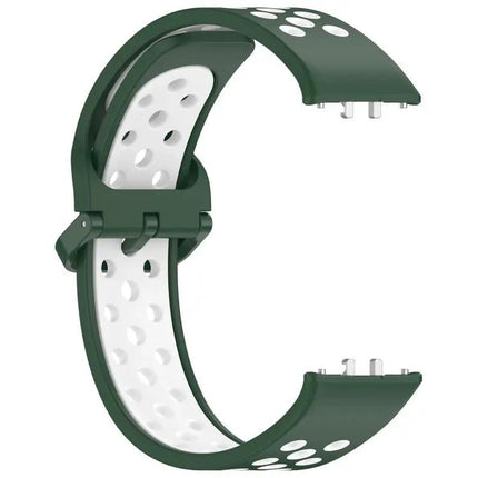 Silicone Breathable Two-Tone Watch Band For Samsung Fit 3