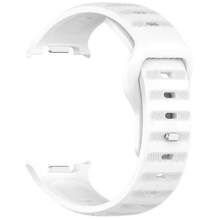 Silicone Watch Band Silver Buckle Dotted For Galaxy Watch9/8