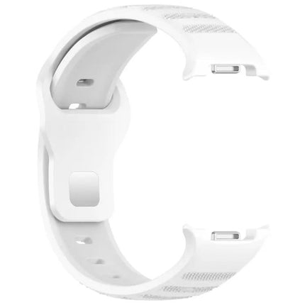 Silicone Watch Band Silver Buckle Dotted For Galaxy Watch9/8
