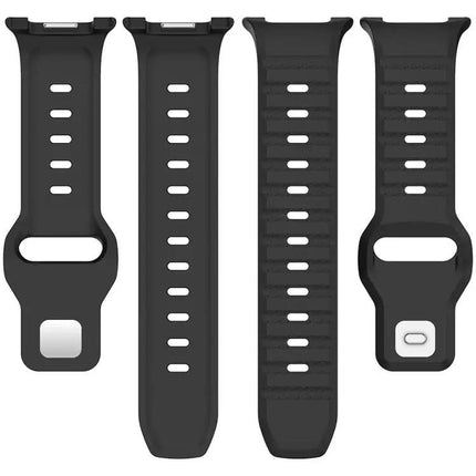 Silicone Watch Band Silver Buckle Dotted For Galaxy Watch9/8