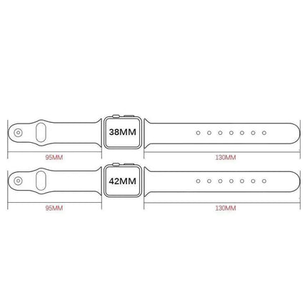XDfind Genuine Leather Rivet Buckle Watch Band 20mm/22mm