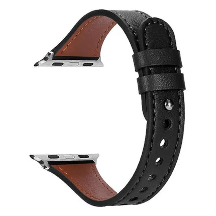 XDfind Leather Double Ring Apple Watch Band 38-49mm | Syndmart