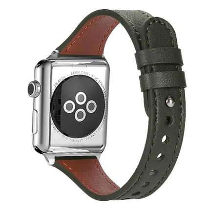 XDfind Leather Double Ring Apple Watch Band 38-49mm | Syndmart