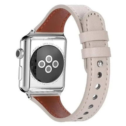 XDfind Leather Double Ring Apple Watch Band 38-49mm | Syndmart