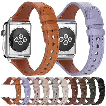 XDfind Leather Double Ring Apple Watch Band 38-49mm