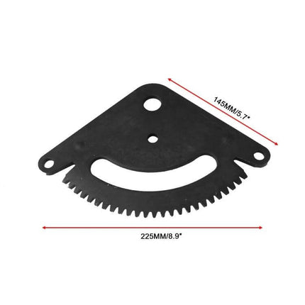John Deere L Series Steering Gear Sector Gear Replacement - replacement sector gear plate with casings and flanges for L Series tractor steering repair