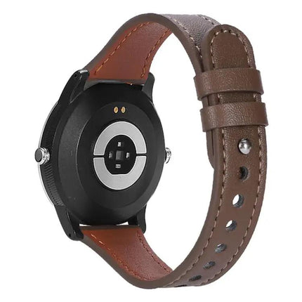 XDfind Genuine Leather Double Ring Watch Band 20/22mm