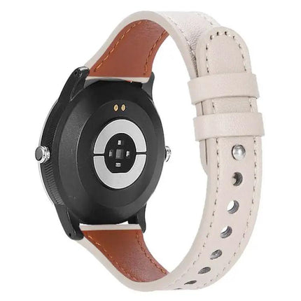 XDfind Genuine Leather Double Ring Watch Band 20/22mm