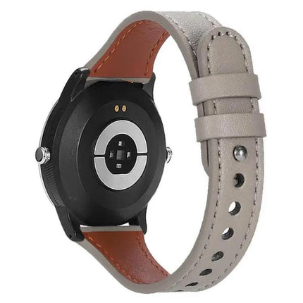 XDfind Genuine Leather Double Ring Watch Band 20/22mm