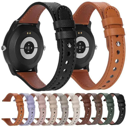 XDfind Genuine Leather Double Ring Watch Band 20/22mm