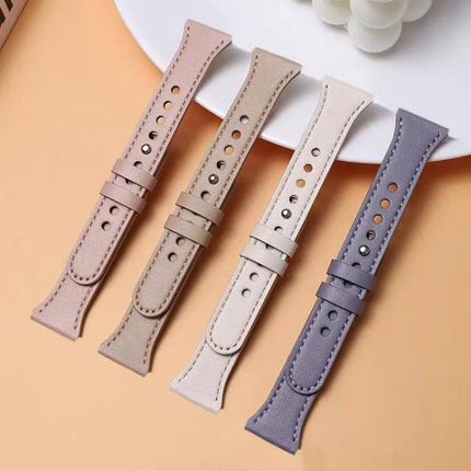XDfind Genuine Leather Double Ring Watch Band 20/22mm