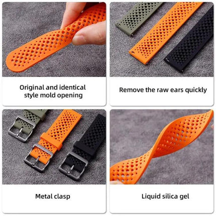 XDfind Silicone Breathable Band for Samsung Galaxy 7/6/5/FE