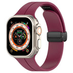 For Apple Watch 42 / 44 / 45 / 46 / 49mm / Wine Red