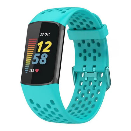Fitbit Charge 6/5 Silicone Watch Band Breathable Hole Style