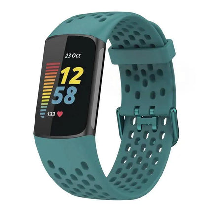 Fitbit Charge 6/5 Silicone Watch Band Breathable Hole Style