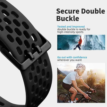 Fitbit Charge 6/5 Silicone Watch Band Breathable Hole Style