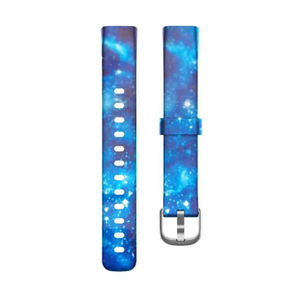 Silicone Watch Band For Fitbit Luxe With Silver Buckle S L