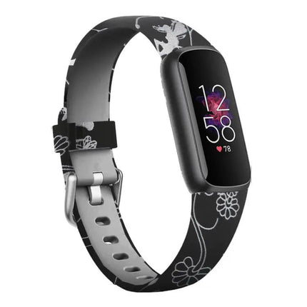 Silicone Watch Band For Fitbit Luxe With Silver Buckle S L