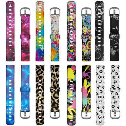Silicone Watch Band For Fitbit Luxe With Silver Buckle S L