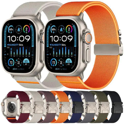 Parachute Buckle Nylon Band Apple Watch Adjustable 38-49mm