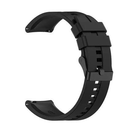 XDfind Silicone Watch Band 20mm/22mm Black Adjustable