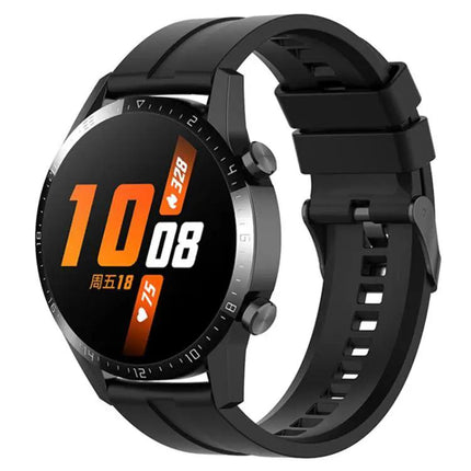 XDfind Silicone Watch Band 20mm/22mm Black Adjustable
