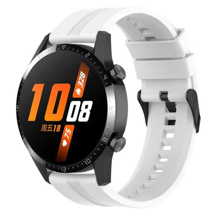 XDfind Silicone Watch Band 20mm/22mm Black Adjustable