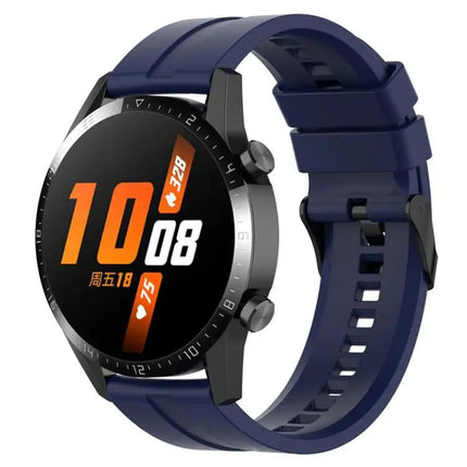 XDfind Silicone Watch Band 20mm/22mm Black Adjustable
