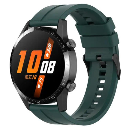 XDfind Silicone Watch Band 20mm/22mm Black Adjustable