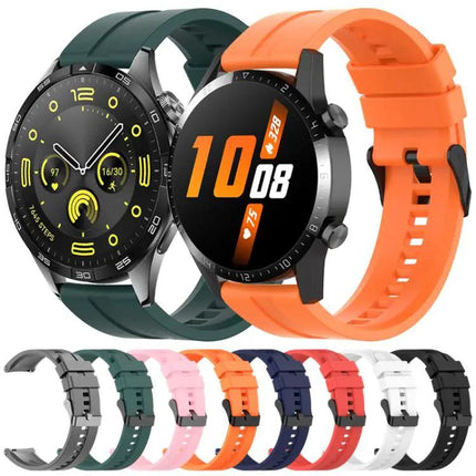 XDfind Silicone Watch Band 20mm/22mm Black Adjustable